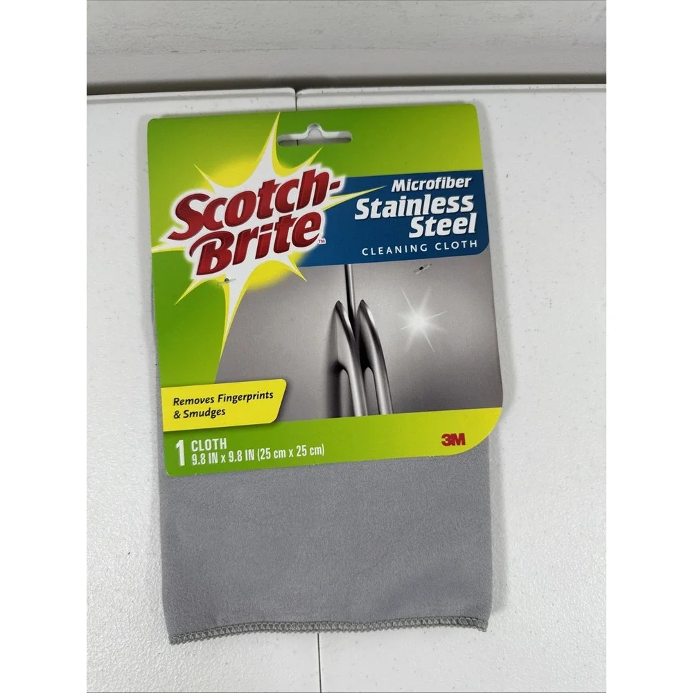 Scotch-Brite Microfiber‎ Stainless Steel Cleaning Cloth NEW